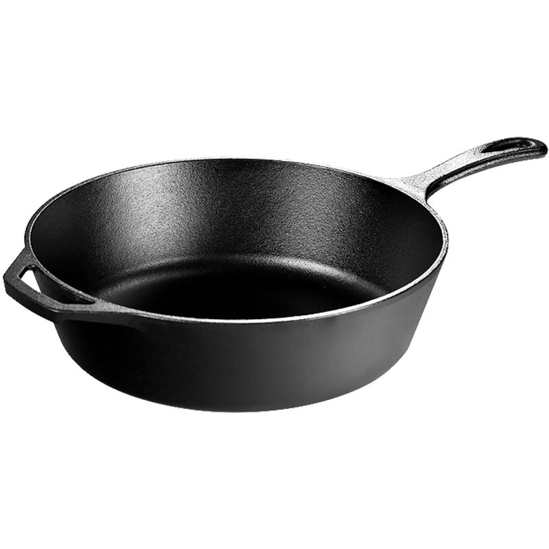 Lodge Pre-Seasoned Cast Iron Deep Skillet - No Lid