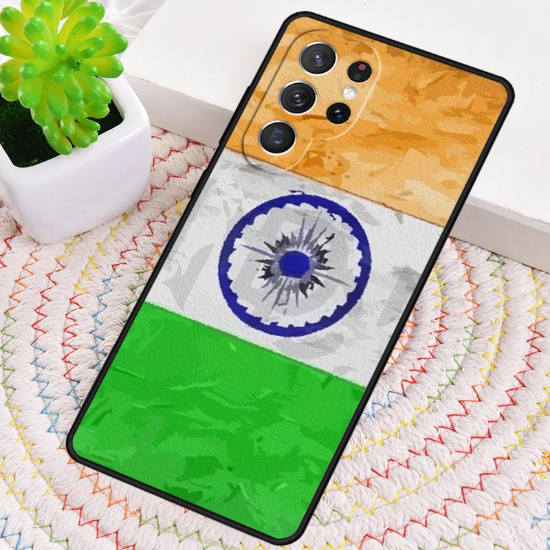 India Indian Flag Silicone Phone Case For Samsung Galaxy Note 10 Pro S26 S25 S24 S23 S22 S21 Plus S25Ultra Capa Cover