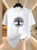 Spiritual Style Unisexs Tree Of Life Yggdrasil Printed Tshirt Casual Street Style Short Sleeve Crew Neck Top