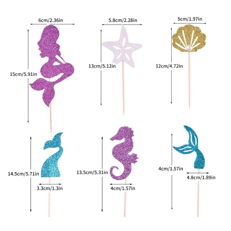 Efficient Cake Decors 4/6 Interchangeable Designs Premium Cardstock Party Essential Quick Assembly For Treat Displays