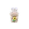 Flower Bunny Holding Plush Doll Keychain Cartoon Plush Toy Decoration Bag