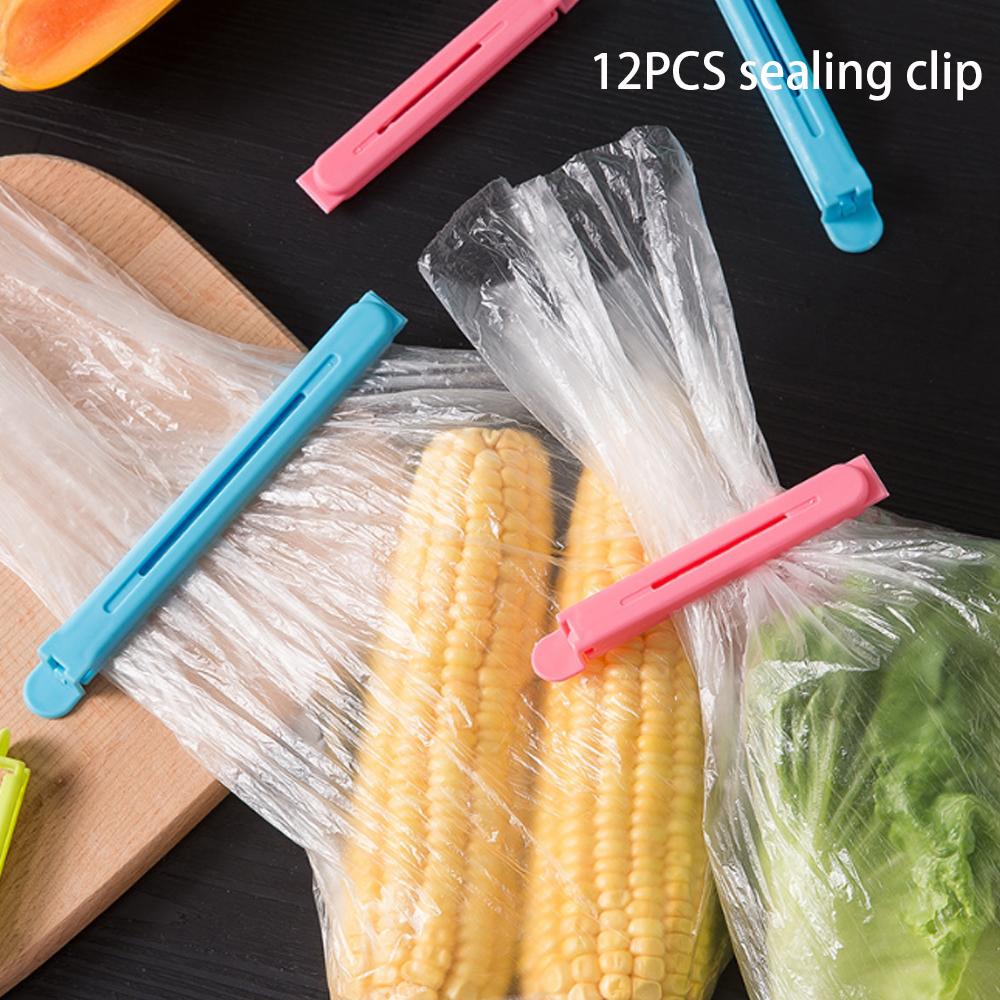 

12PCS Packaging Clip Sealing Clip Household Food Snacks Sealing Clip Set Multifunctional Packing Bag Kitchen Supplies