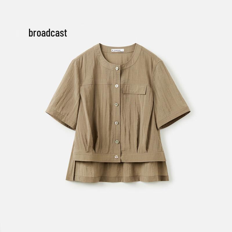 

Broadcast Women s Retro Chic Short-Sleeve Commuter Shirt S