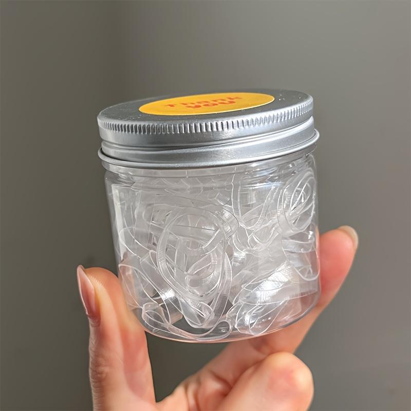 

130Pcs Thickened Disposable Elastic Hair Ties, Durable Non-Damage Polyresin Hair Bands Minimalist Sweet Style Hair Accessories for Women