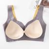 Women Seamless Wire Free Latex Vest Style Sleep Yoga Sports Bra