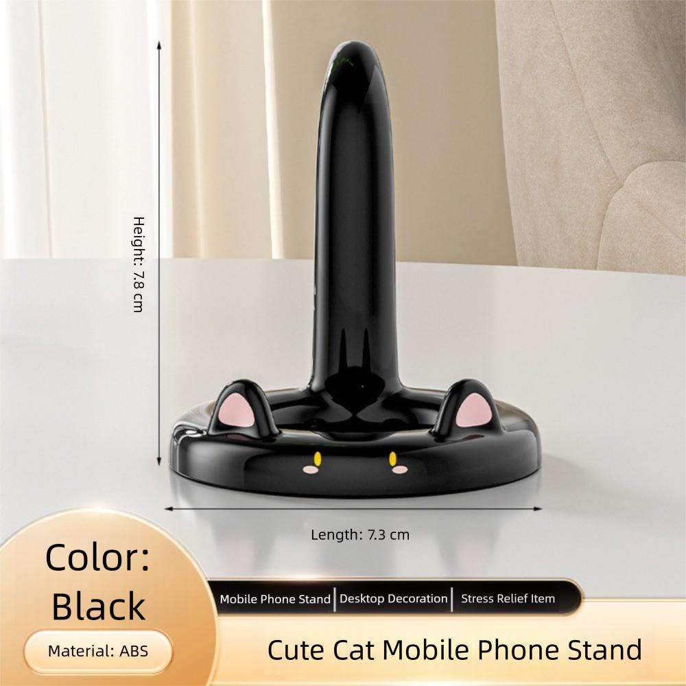 Universal Cartoon Cat Phone Holder Desktop Adjustable Angle Phone Stand Portable Multi-function Mobile Phone Bracket Studying