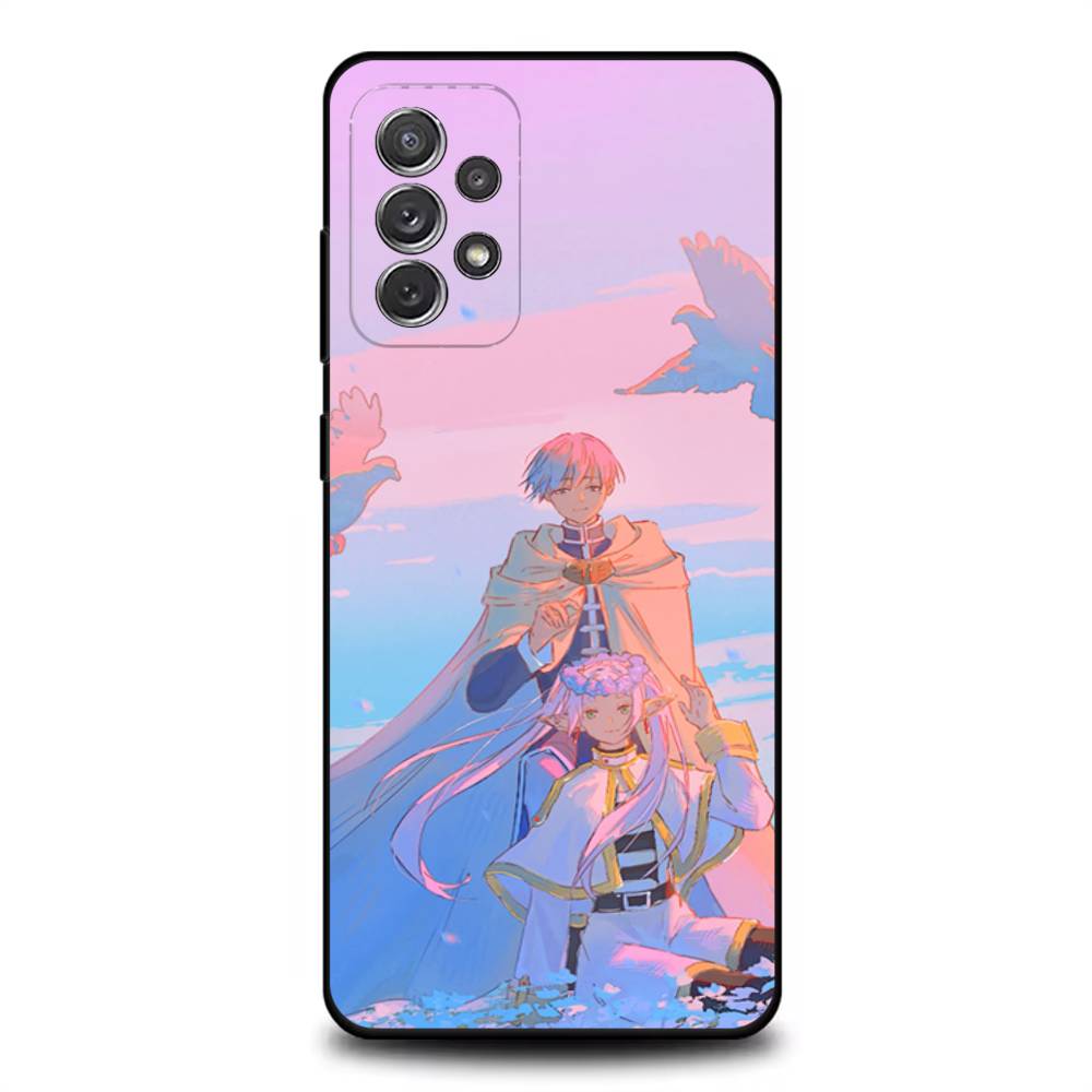 

Frieren Sousou No F-Frieren Phone Case For Samsung S 25,24,23,22,30,21,10,9,Ultra,Plus,Lite,FE,4,5G Black Soft Case Samsung S21lite