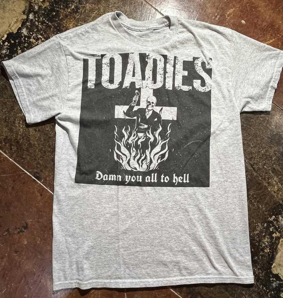 

Collection Toadies Band Short Sleeve Cotton Gray All Size Shirt HH90 Unisex T-Shirt S