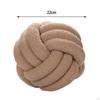 Plush Knot Ball Pillow Diameter 22cm Room Decoration for sofa Couch Brown