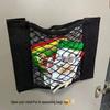 Wall-Mounted Kitchen Cabinet Adhesive Mesh Trash Bag Holder