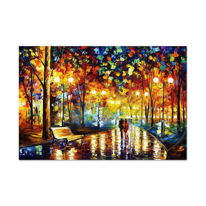 

Серия «Ван Гог» современная картина маслом высокой четкости для гостиной, украшение стены, картина, городская ночная картина, ядро 20x30cm no frame бронзовый