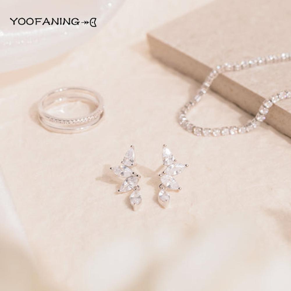 925 Silver Ear Needle High Luxury Earrings Colored Zircon Leaf Tassel Design Exquisiteearrings for women Jewelry Party