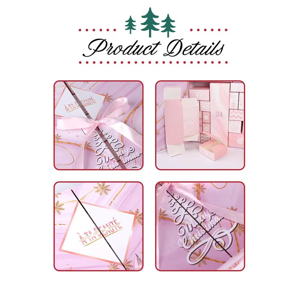 Christmas Countdown Calendar New Christmas Eve Gift Box Small Gift Packaging Box