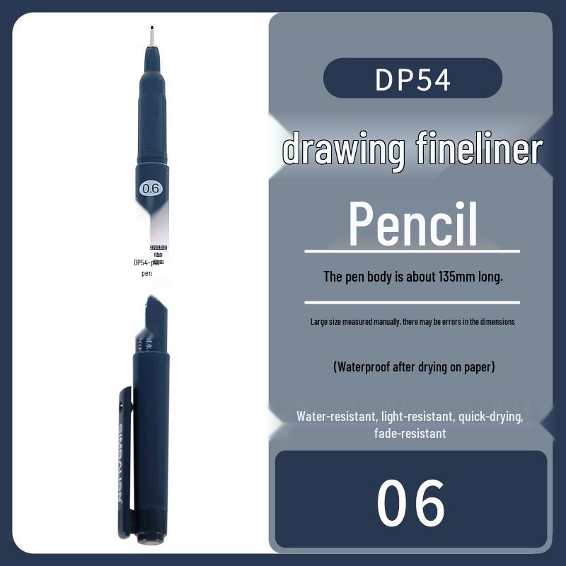 

Lion Art Waterproof Syringe Pen for Manga & Line Drawing, Black, 0.05-0.1mm 0.6 Black чорний