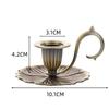 12*5.1 CM Decorative Candle Plates Gold/Silver/Bronze Table Top Ornament  Living Room
