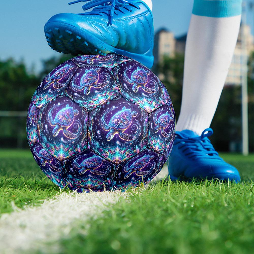 1pc Underwater Fantasy Theme Soccer Ball Football, Size 5, Lightweight PVC, Durable Outdoor Training Soccer Ball, Gift m61451