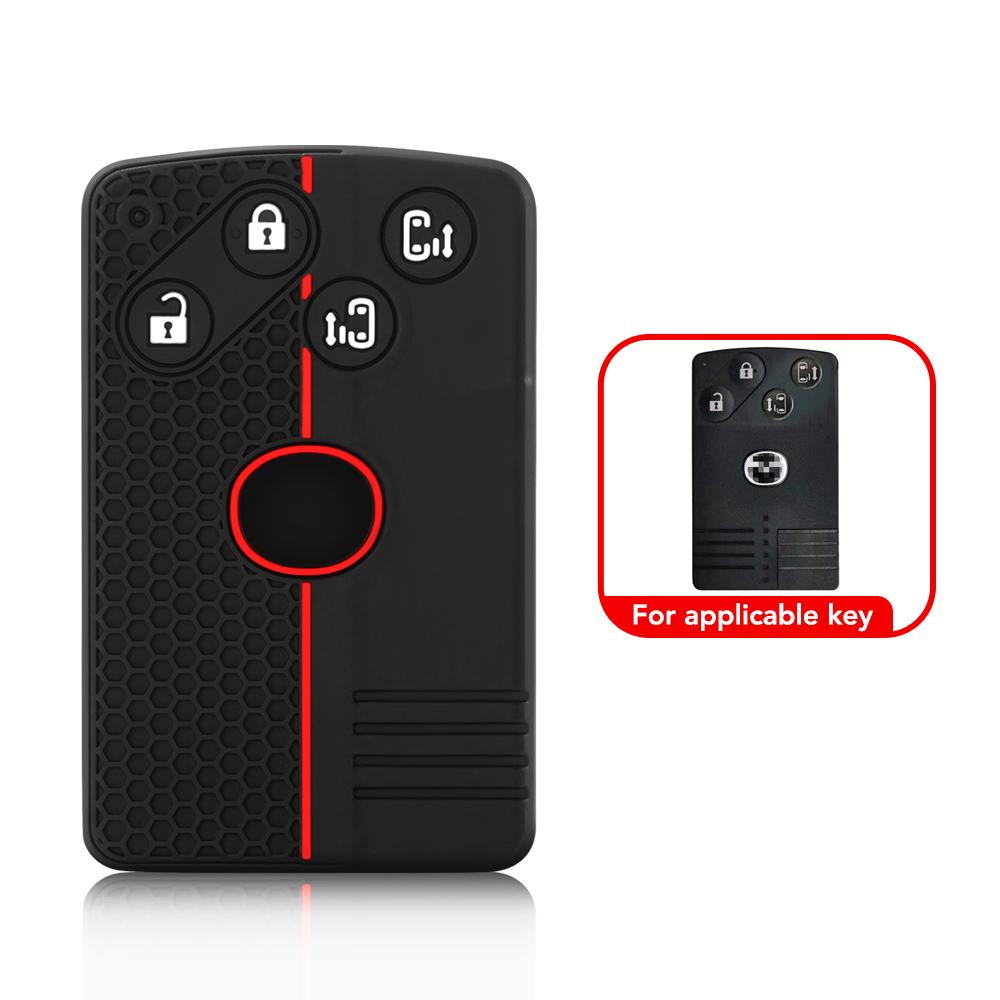 

Силиконовый чехол для дистанционного ключа автомобиля для Mazda 3 5 6 Cx-7 Cx-9 Cx7 Cx9 Rx8 Mx5 M8 Miata Mx5 Verisa Premacy Аксессуары для смарт-карт чёрный