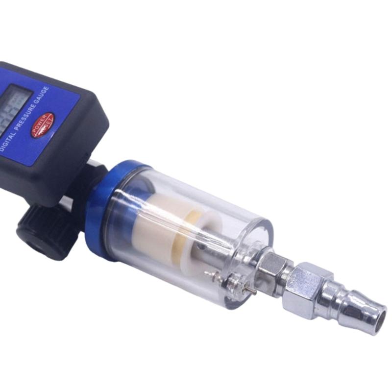 Digital Pressure Regulator with Water Oil Separator Filter 1/4" Quick Connection Pneumatic Spray Tool Spray Paint