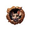 3D Cartoon Mouse & Cat Removable PVC Wall Sticker for Children's Room Decoration