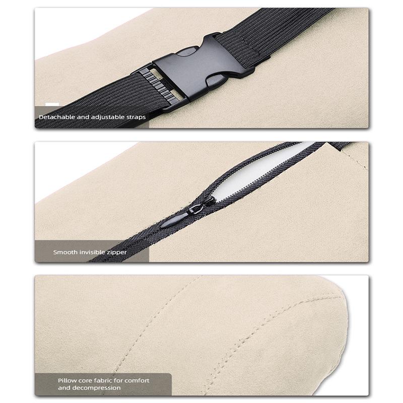 GLSRA1 Alfa Romeo Car Seat Head Support Suede Memory Cotton Neck Pillow Interior Accessories For Spider 4C 159 Giulia Giulietta Tonale