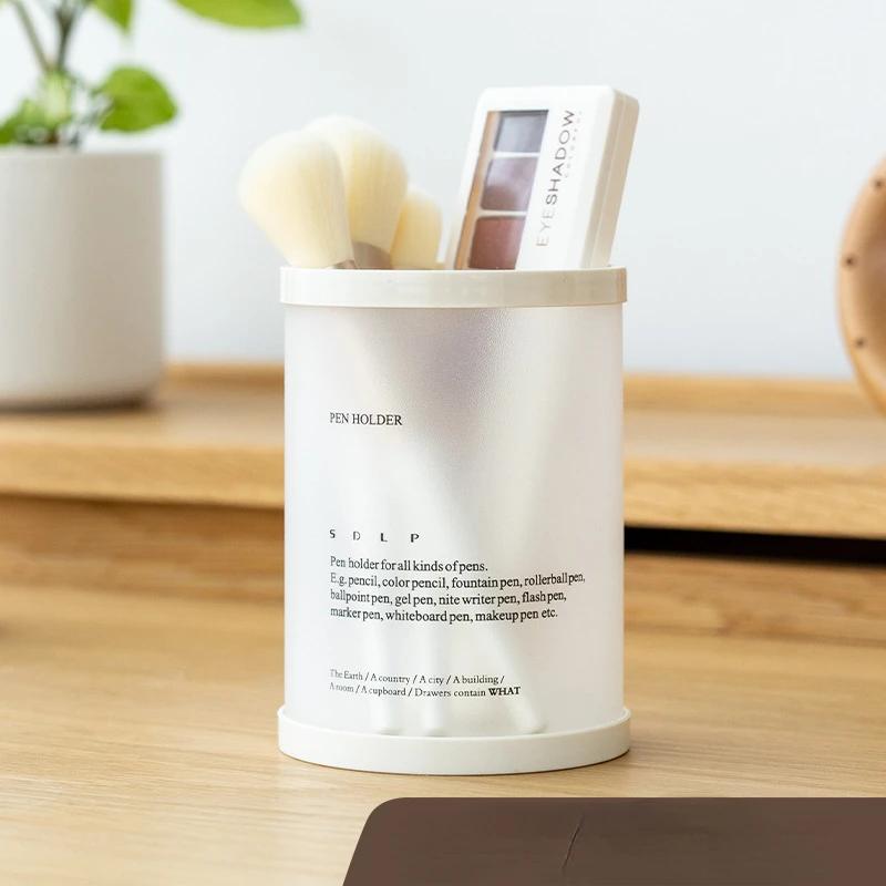 Cylindrical Detachable Desktop Pen Holder Organizer Office Accessories Pencil Stand Storage Case Box Stationery Teacher Gifts