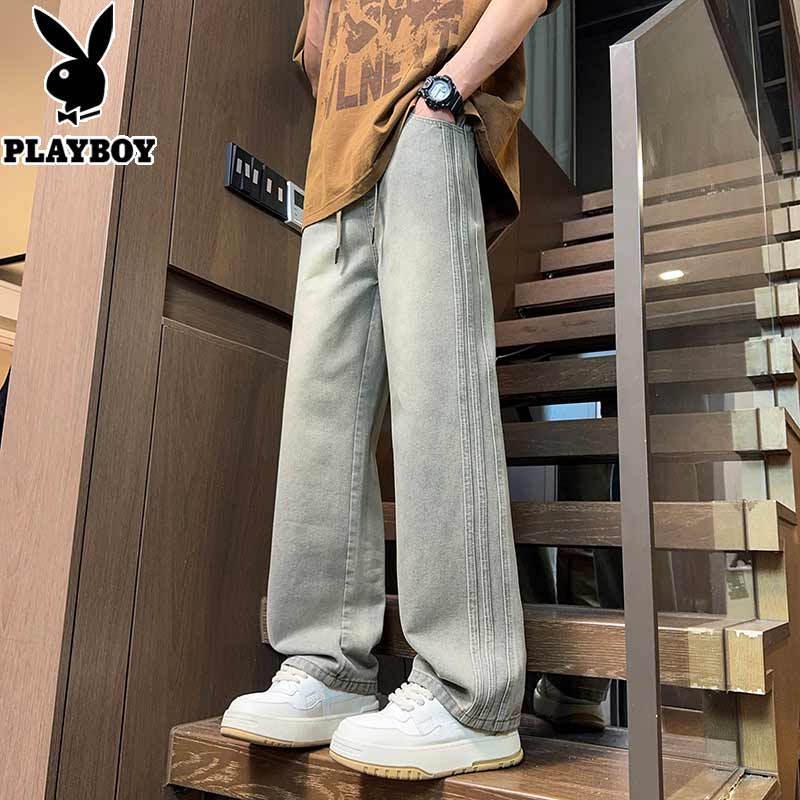 PLAYBOY Men's Loose Straight-Leg Jeans