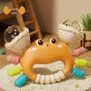 Crab Soft Rubber Rattle & Teether Hand Grip Ball - Baby Toy for 3-6 Months