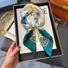 High-end large square scarf silk scarf women's new versatile neck summer thin bag head mother scarf with shawl