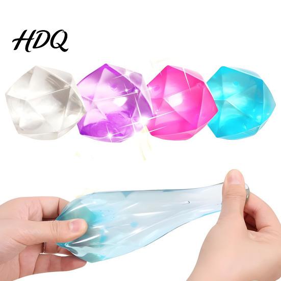Squeeze Stress Ball Square Shape Toy, Sugar Slow Rising Powerful Decompression Toy Ball, Soft TPR Fidget for Anxiety Relief Rebound