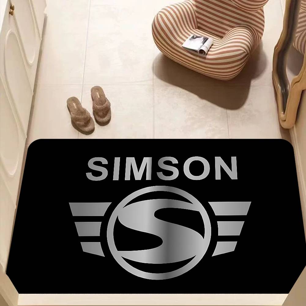 Motorcycle S-Simsons Kitchen Mat Cheaper Anti-slip Modern Living Room Balcony Printed Modern Home Decor