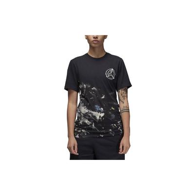 Jordan T-shirt a Maniche Corte con Stampa a Motivo Girocollo Unisex Top Nera FB7408-010