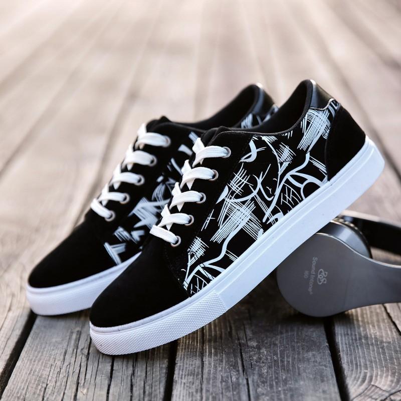 Canvas shoes men's spring men's shoes new casual shoes men's low-top sports shoes trendy versatile flat-soled trendy shoes