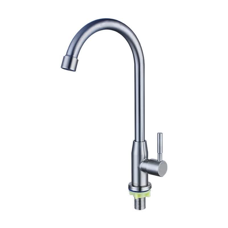 Nashida 304 Stainless Steel Red-crowned Crane Single Cold Kitchen Faucet
