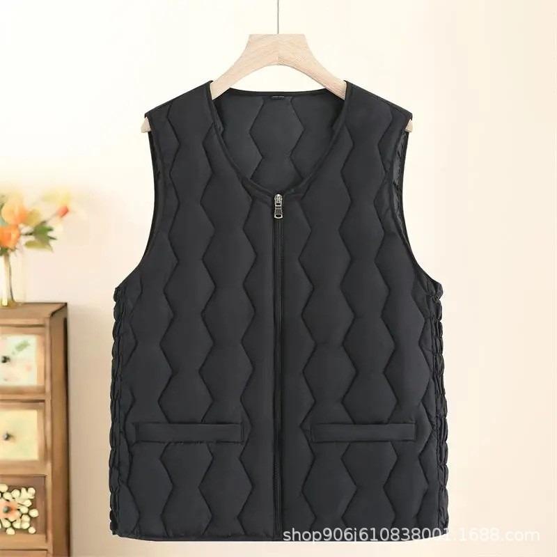 Vest Women's Vest High-end Short Vest Spring and Autumn Wear Down Cotton Clothes Winter Women's Vest