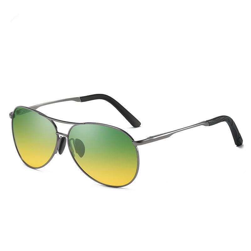 High Quality Men'S Polarized Sunglasses Fishing Retro Sunglasses Color Changing Day And Night Night Vision Glasses Toad