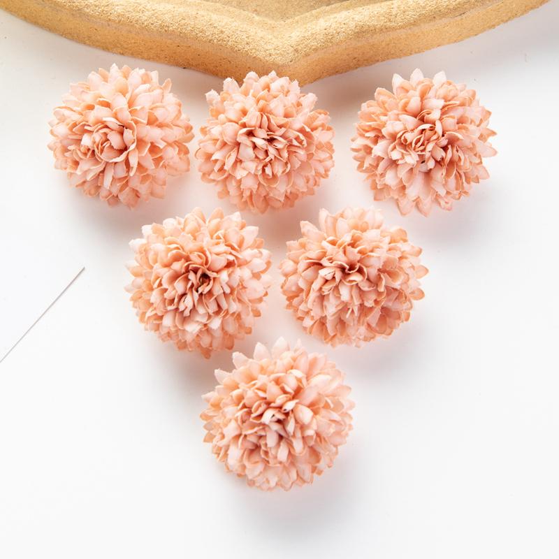 

10/50pcs Silk Hydrangea Wedding Garden Rose Arch Home Decor Christmas Wreath Fake Plants Artificial Flowers Ball Chrysanthemum 10pieces шампанского