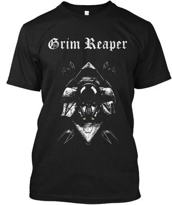 New POPULAR! Grim Reaper English Heavy Music Classic Vintage Logo T-Shirt S-5XL