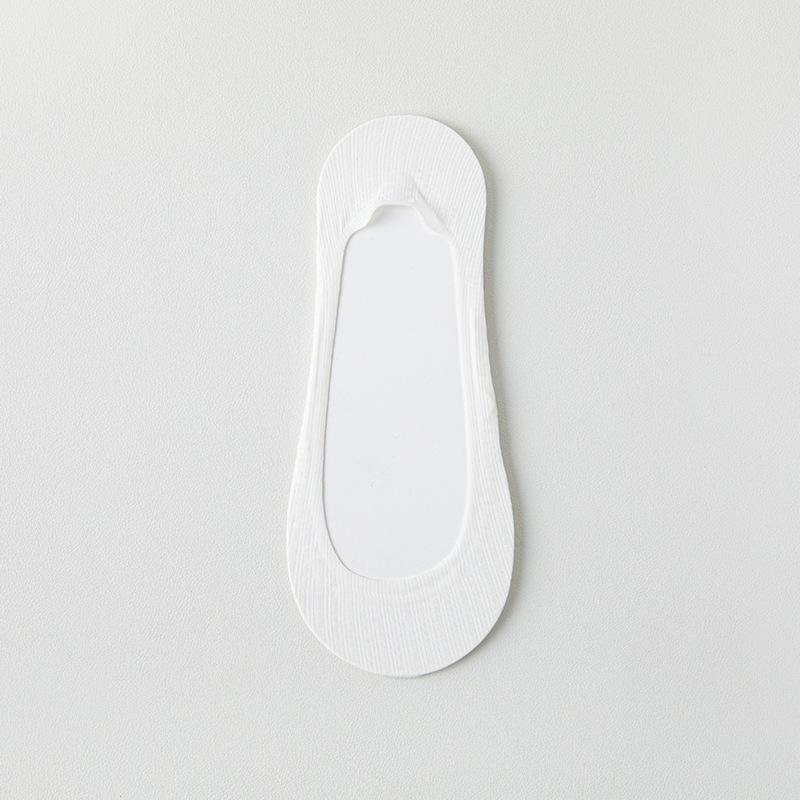 Summer Ultra-thin Breathable Sock Slippers Solid Color Ice Silk Low Cut Boat Socks Silicone Anti-slip Invisible No Show Socks