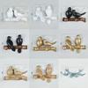 Sleek Bird Wall Hook Resin Organizer For Bathroom And Bedroom Storage Accessory