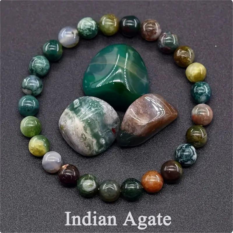 Amethyst Sunstone Lapis Lazuli Tiger Eye Handmade Agate Crystal Green Dongling Bracelet