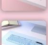 Punk Wired Mechanical Keyboard & Mouse Set with Color-Block Design, Backlit Keys, High Aesthetic, and Enhanced Tactile Feel for Office and Gaming Use