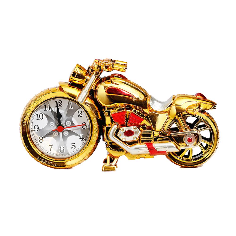 1PC Modern Simplicity Motorcycle Alarm Clock Multipurpose Motorcycle Ornament Creative Arabic Numeral Clock Home Office Decor
