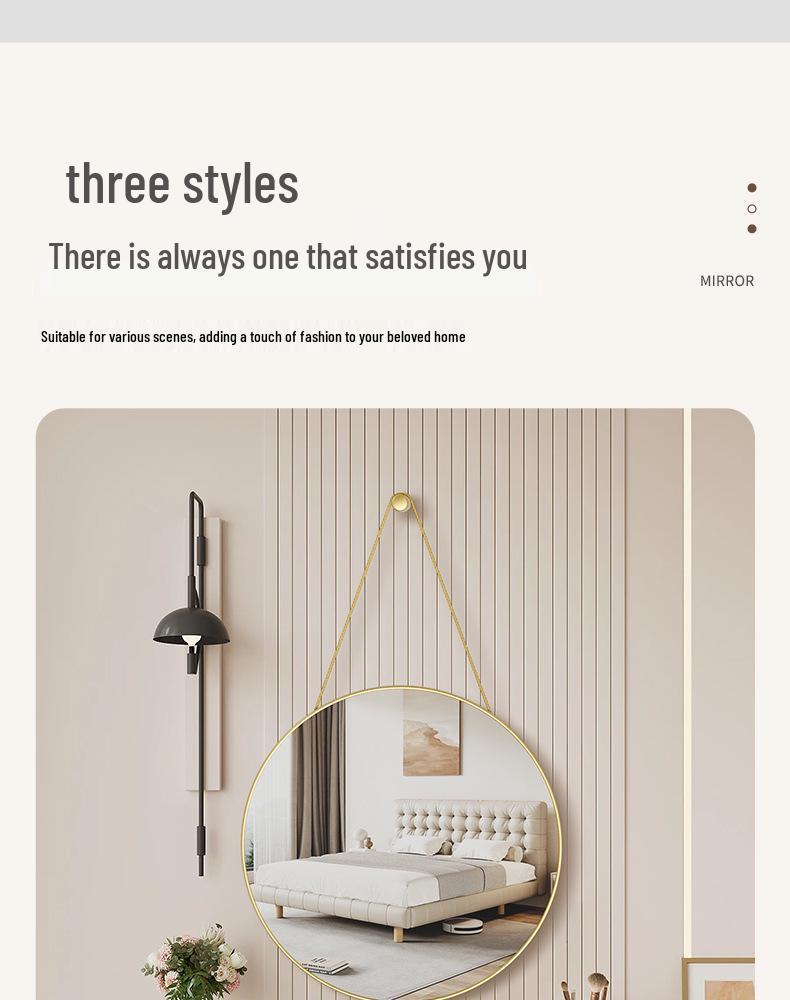 Star City Wall-Mounted Vanity Bathroom Mirror for Dormitories