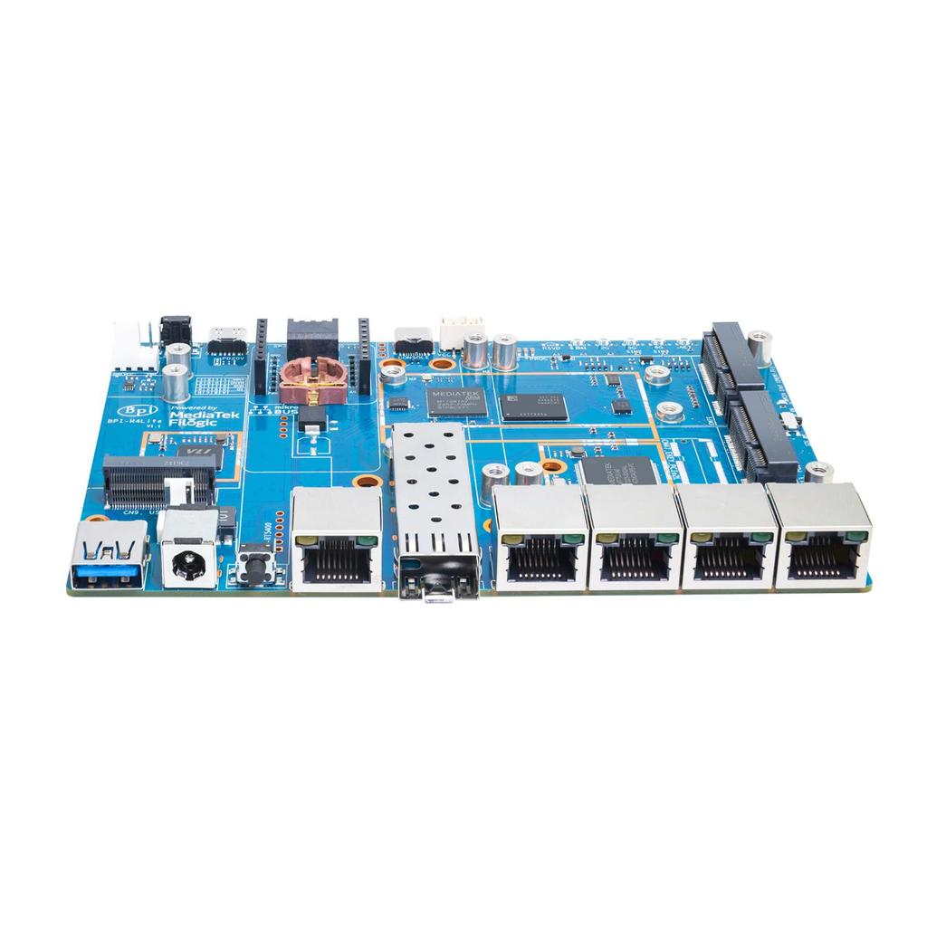 Banana Pi BPI-R4 Lite MediaTek MT7987A 2GB DDR4 8GB eMMC 256MB SPI-NAND Smart Router Heimautomation Wifi 7 Wireless-Router-Board