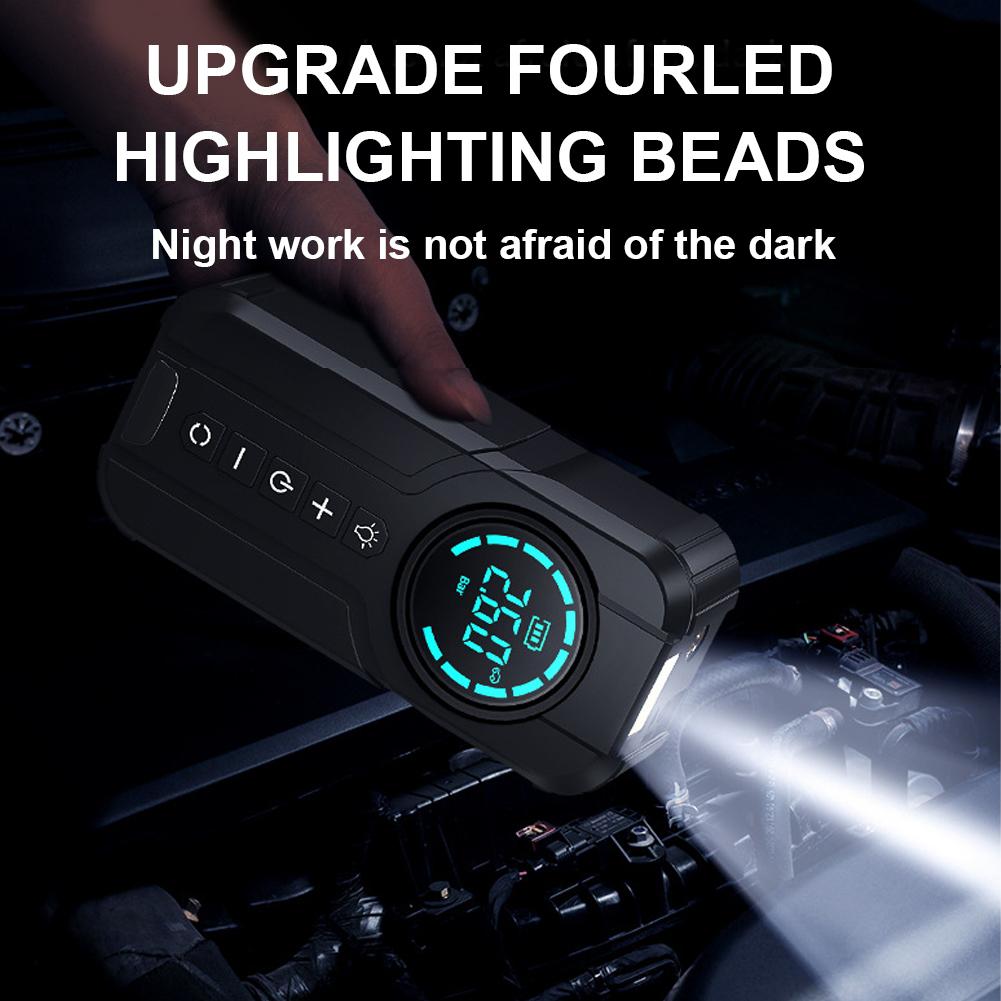 150PSI Mini Tire Inflator Multifunctional Car Tires Air Pump USB Rechargeable 4 in 1 Wireless Air Pump for Emergency