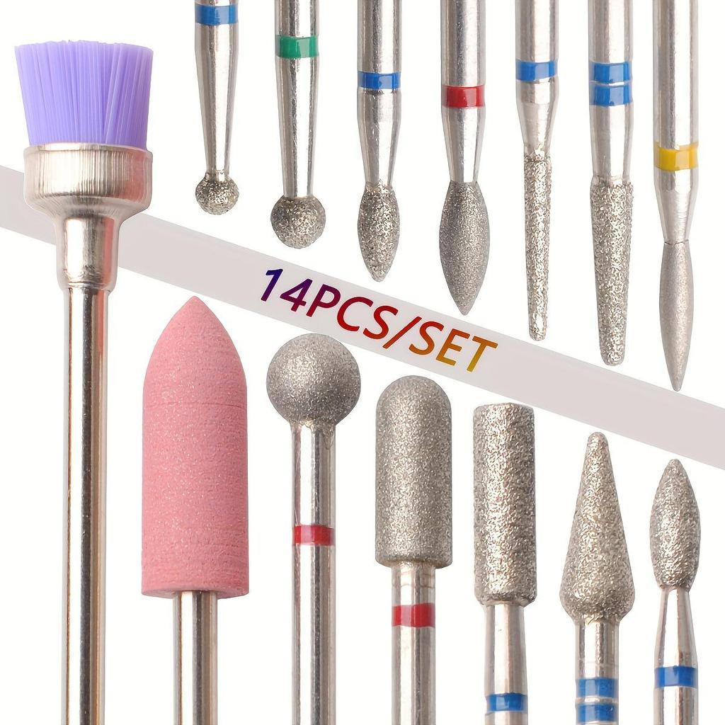Electric Nail Drill Set with Multiple Grinding Heads for Dead Skin Removal