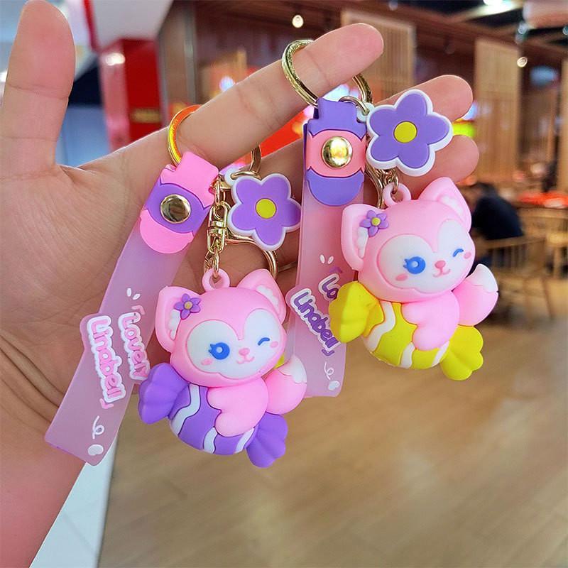 Fun And Whimsical Silicone Fox Keychain Car Accessory Or Charm Bag