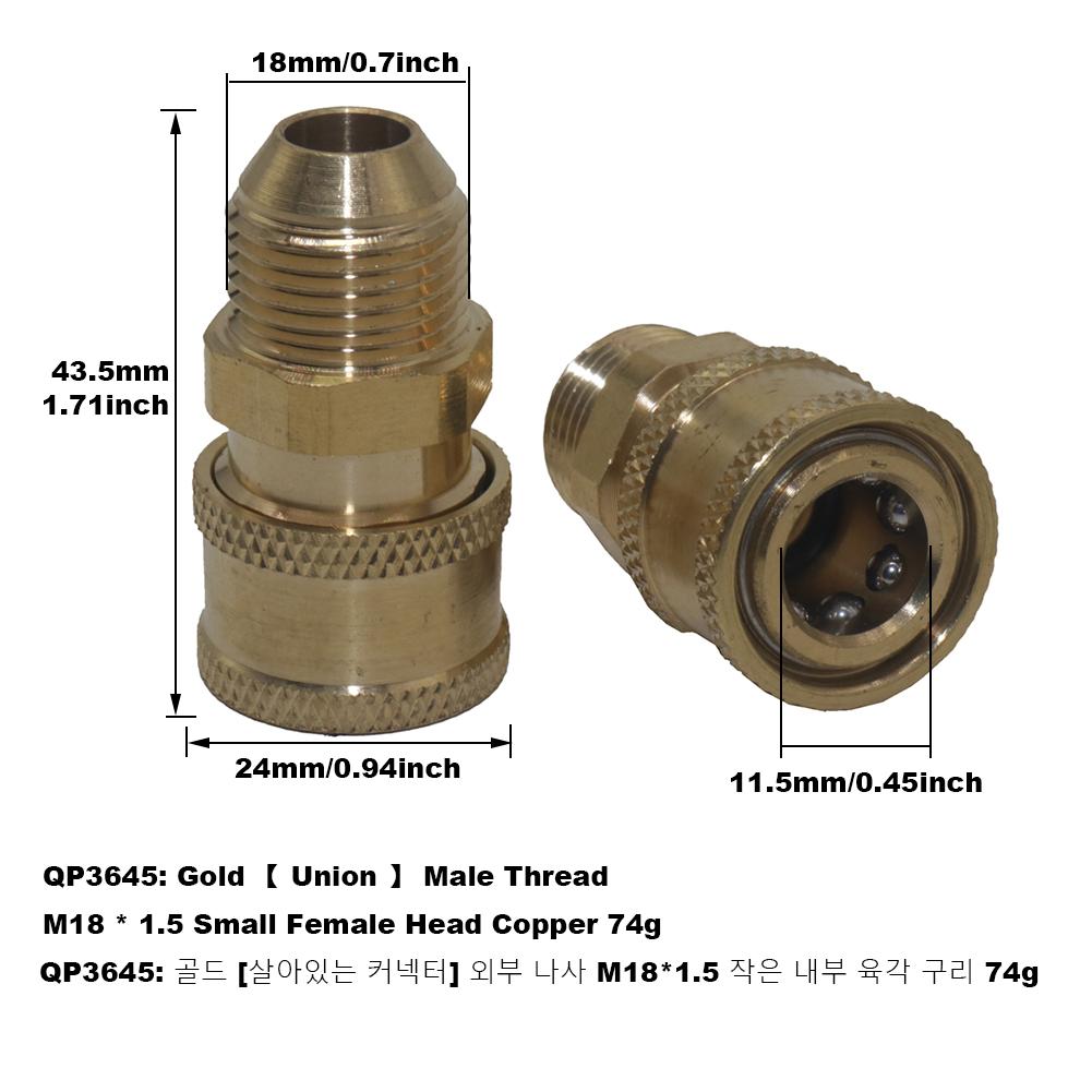Fan Nozzle For High Pressure Washer Water Gun Splash Angle 65 40 25 15 0 Degree Five Models Mixed Pack Car Wash Gun Accessories