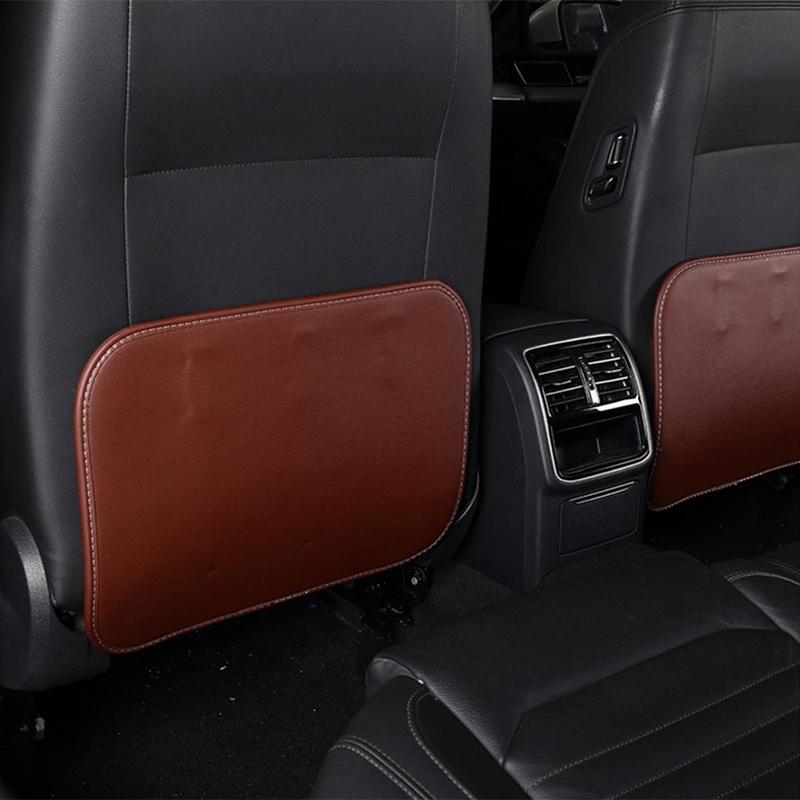 Rücksitzschoner PU-Leder Kratzschutzmatte Kinder Erwachsene Anti-Tritt Schlamm Sauber Aufkleber Bezug Autositz Treten