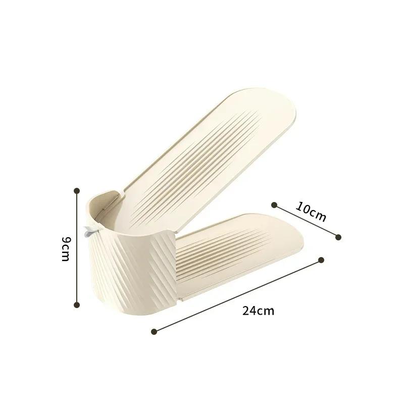 10Pcs Adjustable Integrated Shoe Support Shoe Cabinet Storage Rack Shoe Storage Rack Space-saving Removable Double-layer Rack